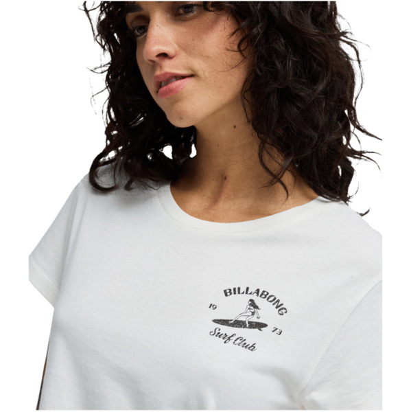 2026 Camiseta Feminina « Billabong » Surf The Waves EBJZT00586 - Salt Crystal